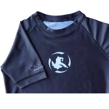 Load image into Gallery viewer, Youth - Classic Rash Guard Blue and Black